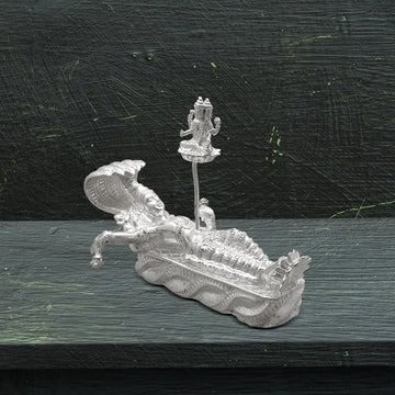 Brahma Vishnu Silver Murti